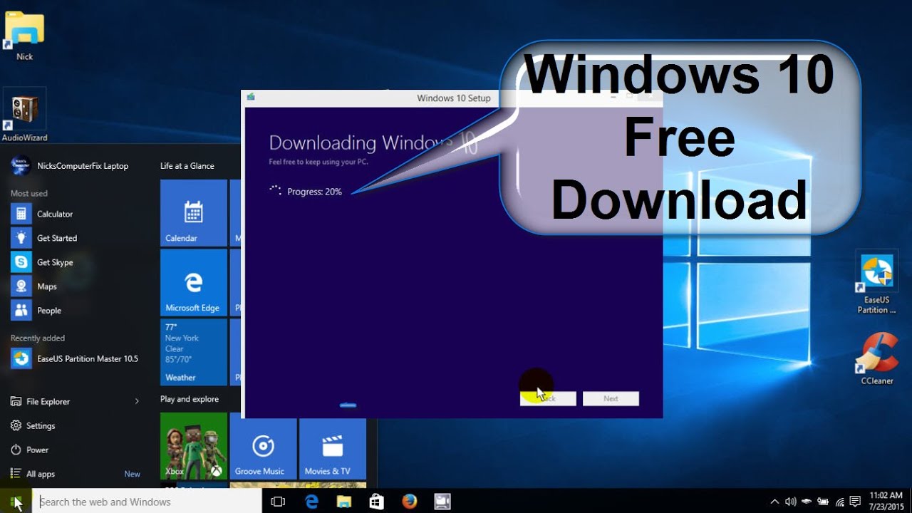 microsoft windows 10 32 bit download free
